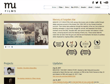 Tablet Screenshot of mufilms.org